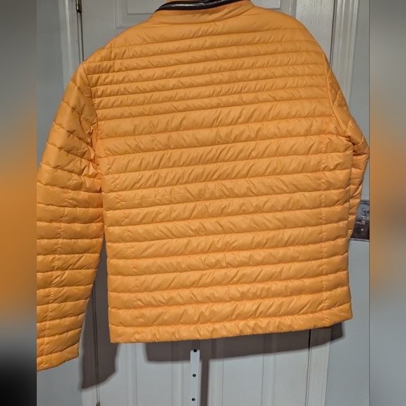 Reg $600 Williams & Kent Leather-Trimmed Quilted Jogger Puffy Jacket Size L - Picture 8 of 11